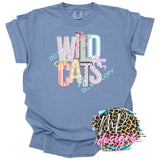 WILDCATS FAUX EMBROIDERY