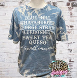 TEXAS FOREVER BLEACHED T-SHIRT