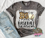BASEBALL SEASON BLEACHED T-SHIRT