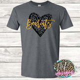 BEARCATS LEOPARD HEART T-SHIRT
