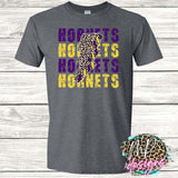 HORNETS BOLT PURPLE T-SHIRT