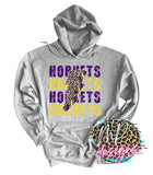 HORNETS BOLT PURPLE LONG SLEEVE/SWEATSHIRT