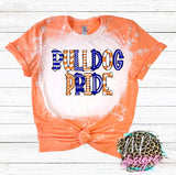 BULLDOG PRIDE BLEACHED T-SHIRT
