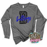 BULLDOGS B LEOPARD ROYAL LONG SLEEVE/SWEATSHIRT