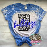 BULLDOGS B LEOPARD ROYAL T-SHIRT