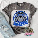 BULLDOGS PREPPY MASCOT ROYAL T-SHIRT