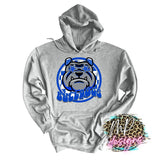 BULLDOGS PREPPY MASCOT ROYAL LONG SLEEVE/SWEATSHIRT