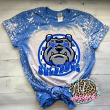 BULLDOGS PREPPY MASCOT ROYAL T-SHIRT