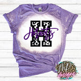 HORNETS H LEOPARD PURPLE T-SHIRT