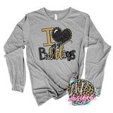 I LOVE MY BULLDOGS GOLD LONG SLEEVE/SWEATSHIRT