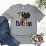 I LOVE MY BULLDOGS GOLD T-SHIRT