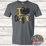 I LOVE MY COUGARS YELLOW T-SHIRT