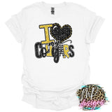 I LOVE MY COUGARS YELLOW T-SHIRT