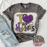 I LOVE MY HORNETS PURPLE T-SHIRT