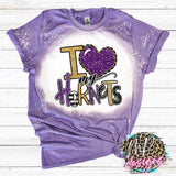 I LOVE MY HORNETS PURPLE T-SHIRT