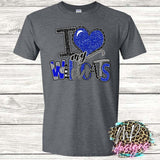 I LOVE MY WILDCATS ROYAL T-SHIRT