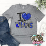I LOVE MY WILDCATS ROYAL T-SHIRT
