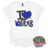 I LOVE MY WILDCATS ROYAL T-SHIRT