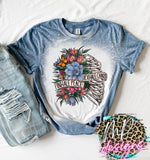 INHALE PEACE BLEACHED T-SHIRT