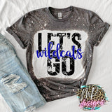 LET'S GO WILDCATS ROYAL T-SHIRT