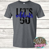 LET'S GO WILDCATS ROYAL T-SHIRT