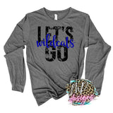 LET'S GO WILDCATS ROYAL LONG SLEEVE/SWEATSHIRT