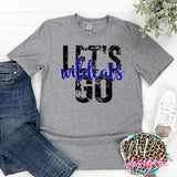 LET'S GO WILDCATS ROYAL T-SHIRT