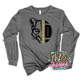 COUGARS MASCOT FOOTBALL YELLOW LONG SLEEVE/SWEATSHIRT