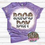 RACE DAY CHEETAH BLEACHED T-SHIRT