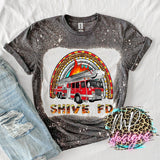 SHIVE FD RAINBOW BLEACHED T-SHIRT