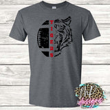TIGERS MASCOT FOOTBALL RED T-SHIRT