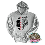 TIGERS MASCOT FOOTBALL RED LONG SLEEVE/SWEATSHIRT