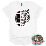 TIGERS MASCOT FOOTBALL RED T-SHIRT