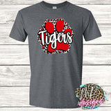 TIGERS PAW RED T-SHIRT
