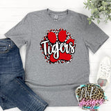 TIGERS PAW RED T-SHIRT