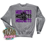 WE ARE HORNETS PURPLE LONG SLEEVE/SWEATSHIRT