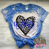 WILDCATS LEOPARD HEART ROYAL T-SHIRT