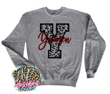YOEMEN Y LEOPARD LONG SLEEVE/SWEATSHIRT