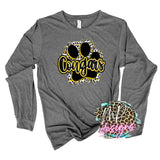 COUGARS PAW YELLOW LONG SLEEVE/SWEATSHIRT