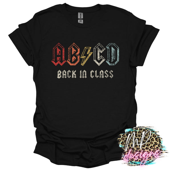 AB/CD BACK IN CLASS T-SHIRT