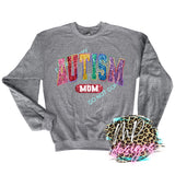 AUTISM MOM FAUX GLITTER