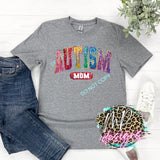 AUTISM MOM FAUX GLITTER
