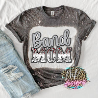BAND MOM SILVER-RED T-SHIRT