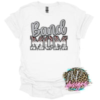 BAND MOM SILVER-RED T-SHIRT