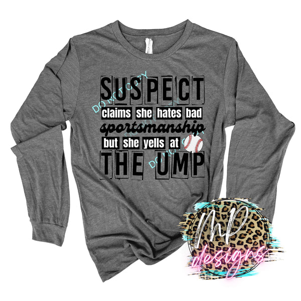 BASEBALL SUSPECT