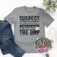 BASEBALL SUSPECT