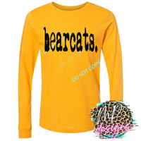 BEARCATS TYPOGRAPHY