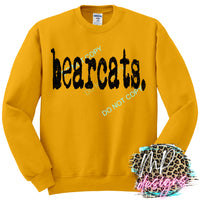 BEARCATS TYPOGRAPHY