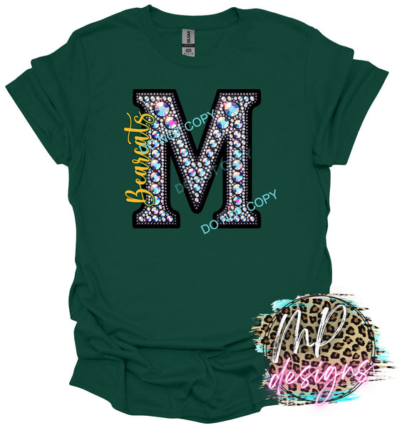 BEARCATS M FAUX RHINESTONE