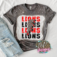 LIONS BOLT RED T-SHIRT